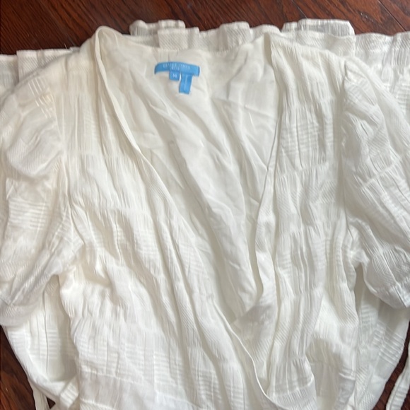 Draper James Women's DRAPER JAMES RSVP™ Puff Sleeve Wrap Dress size medium - Picture 3 of 7